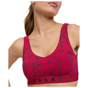 Falke Daily Comfort Print 2-Pack Bustier Bralette - Black/Red