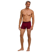 Falke Daily Comfort Striped Boxer Brief - Burgundy