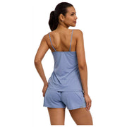 Falke Delicate Touch Chemise Top - Blue Steel