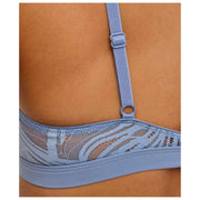 Falke Delicate Touch Triangle Bralette - Blue Steel