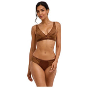 Falke Delicate Touch Triangle Bralette - Deer Brown
