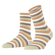 Falke Dopamine Stripe Socks - Hemp Beige