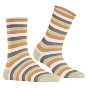 Falke Dopamine Stripe Socks - Hemp Beige