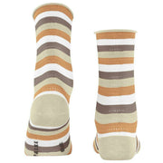 Falke Dopamine Stripe Socks - Hemp Beige