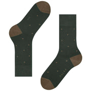 Falke Dot Socks - Forest Green