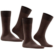 Falke Happy 2 Pack Socks - Dark Brown