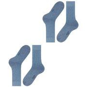 Falke Happy 2 Pack Socks - Light Demin Blue