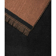 Falke Jacquard Weave Merino Wool Scarf - Brown Mel