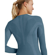 Falke Long Sleeve Wool Tech Shirt - Capitain Blue