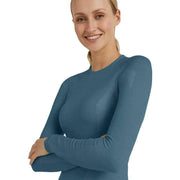 Falke Long Sleeve Wool Tech Shirt - Capitain Blue