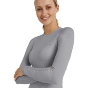 Falke Long Sleeve Wool Tech Shirt - Grey Heather