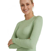 Falke Long Sleeve Wool Tech Shirt - Quiet Green