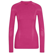 Falke Long Sleeve Wool Tech Shirt - Radiant Orchid Pink
