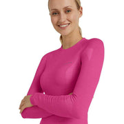 Falke Long Sleeve Wool Tech Shirt - Radiant Orchid Pink