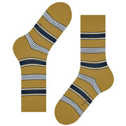 Falke Marina Stripe Socks - Brass Yellow