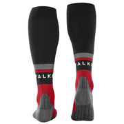 Falke RU Compression Energy Running Knee-High W2 Socks - Black/Scarlet Red