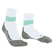 Falke RU Compression Stabilizing Running Socks - White/Teal