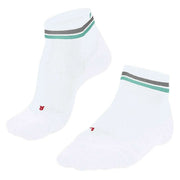 Falke RU4 Endurance Reflect Running Short Socks - White/Blue