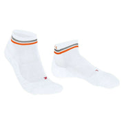 Falke RU4 Endurance Reflect Running Short Socks - White/Orange