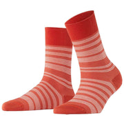 Falke Sensitive Sunset Stripe Socks - Papaya Orange