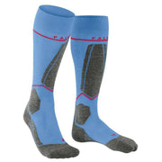 Falke SK4 Advanced Compression Light Skiing Knee-High Socks - Morning Sky Blue
