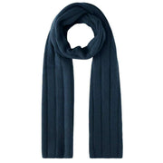 Falke Sporty Rib Cashmere Scarf - Space Blue