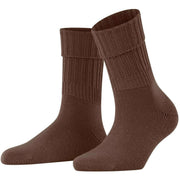 Falke Striggings Rib Boot Socks - Cinnamon Brown