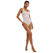 Falke Timeless Cotton Tank String Bodysuit - Pearl White