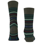 Falke Tinted Stripe Socks - Wald Green