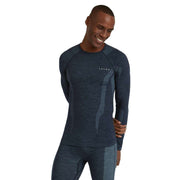 Falke Wool Tech Long Sleeve Shirt - Space Blue