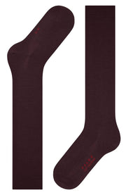 Falke Softmerino Knee High Socks - Burgundy