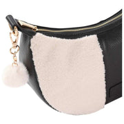 pom-pom-london-sutton-faux-fleece-sling-bag---black-35929101