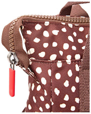 Roka Bantry B Small Recycled Canvas Backpack - Brown Spot