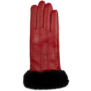 dents-cassie-contrast-stitching-leather-gloves---berry-redblack-34479441