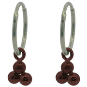 ti2-titanium-triple-bead-charm-hoop-earrings---brown-34437801