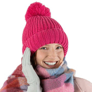 dents-ribbed-knit-bobble-hat---candy-pink-34492431