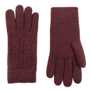 dents-cable-knit-gloves---damson-burgundy-34478167