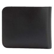 Fred Perry Burnished Leather Billfold Wallet - Black