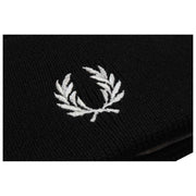 Fred Perry Classic Merino Wool Beanie - Black/Snow White