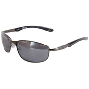 Freedom Oval Wrap Sunglasses - Dark Gunmetal Grey