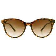 French Connection Soft Round Metal Trim Sunglasses - Brown Demi