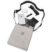 Gaston Luga Splash ID Crossbody Bag - Taupe Grey