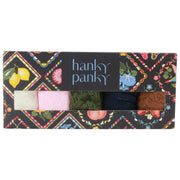 Hanky Panky Signature Lace 5 Pack Original Rise Thongs - Marshmallow/Bliss/Boysenberry/Navy/Macchiato