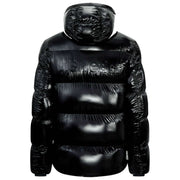 Helvetica Mountain Pioneers Freezer Hooded Down Jacket - Black