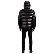 Helvetica Mountain Pioneers Space Hooded Jacket - Black