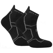 Hilly Twin Skin Socklets - Black/Anthracite Grey