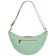 Hindbag Andrea Half Moon Bag - Green Stripes