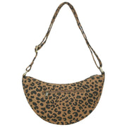 Hindbag Andrea Half Moon Bag - Leopard Cinnamon Brown