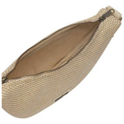Hindbag Andrea Woven Half Moon Bag - Nude Beige
