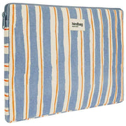Hindbag Ava Medium 15inch Laptop Case - Orange/Blue Stripes